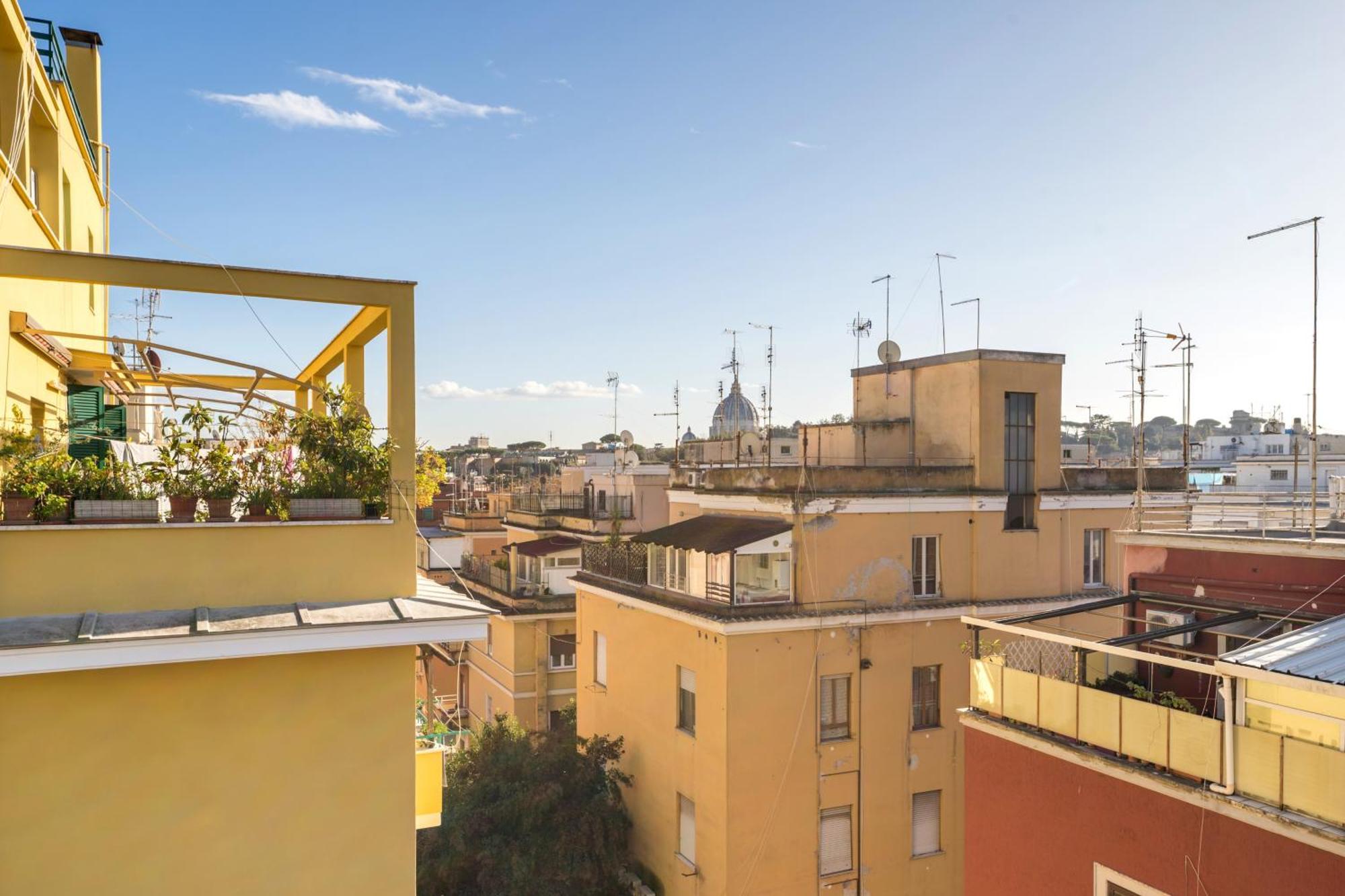 Welcome Dhome - Cozy Penthouse With St. Peter View Roma Ngoại thất bức ảnh